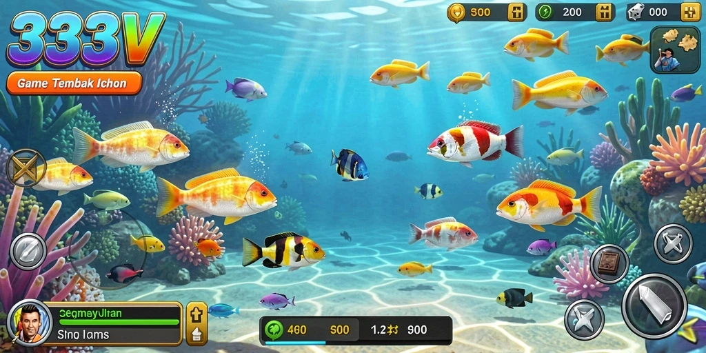 Gameplay seru Tembak Ikan 333V dengan grafik menarik.