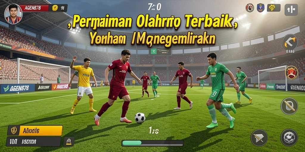 Screenshot utama AGEN878 menampilkan aksi seru dalam permainan olahraga.