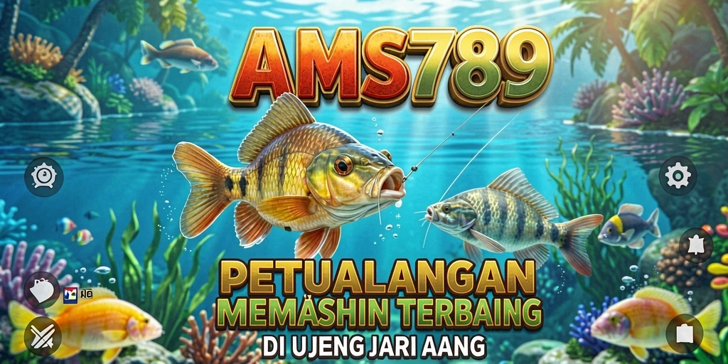 Tampilan gameplay AMS789 yang menampilkan serunya memancing di lautan.