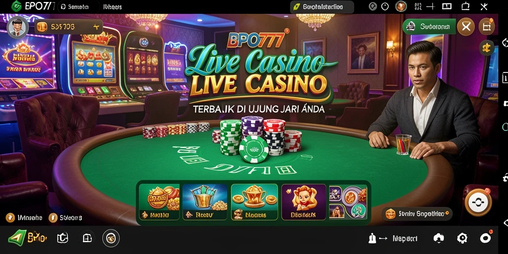 Tampilan langsung dealer dalam gameplay BPO777 yang menegangkan.