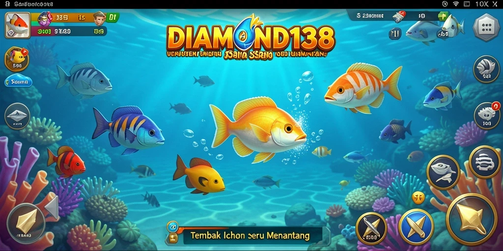 Tangkapan ikan berwarna-warni dalam gameplay DIAMOND138.