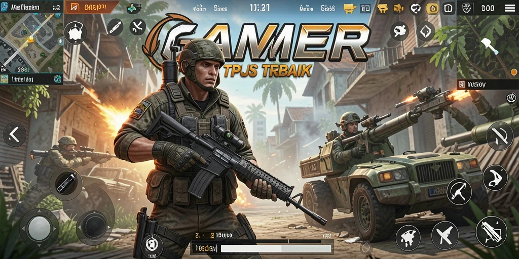 Tangkapan layar GAMERP menunjukkan aksi seru dalam permainan TPS.