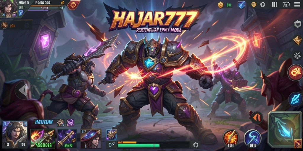 Tampilan gameplay seru dan mendebarkan dari HAJAR777.