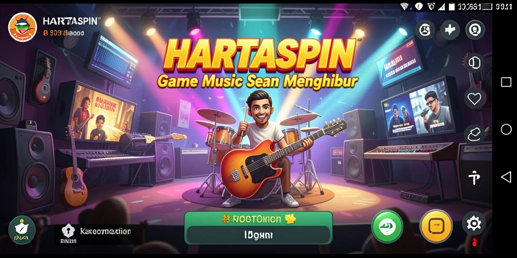 Screenshot HARTASPIN menampilkan pengalaman bermain musik yang menyenangkan.
