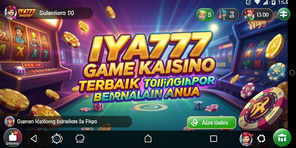 Tampilan gameplay seru dan menegangkan dari IYA777 di kasino.