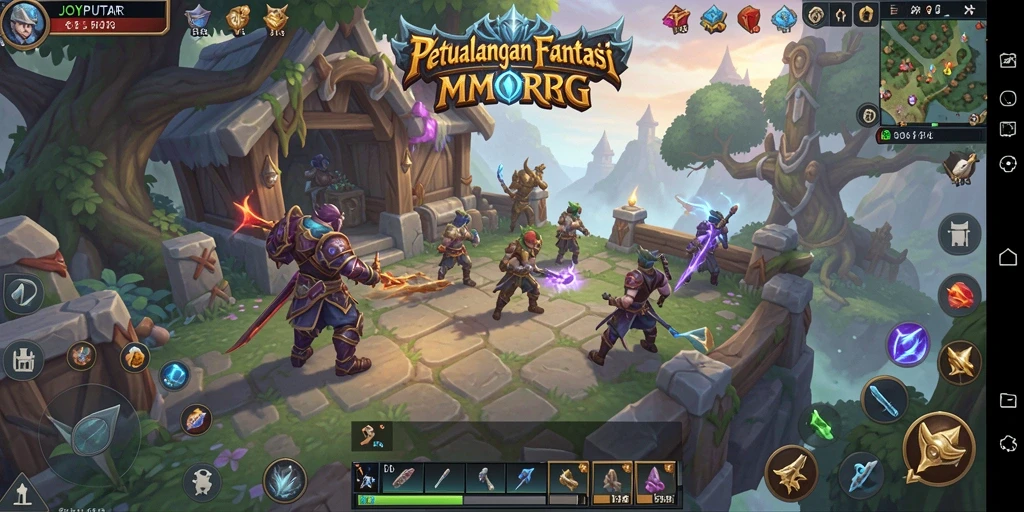 Tampilan gameplay seru dan atraktif dalam dunia MMORPG JOYPUTAR.