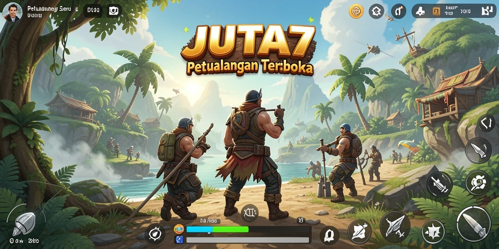 Gameplay JUTA7 yang memukau dalam dunia terbuka.