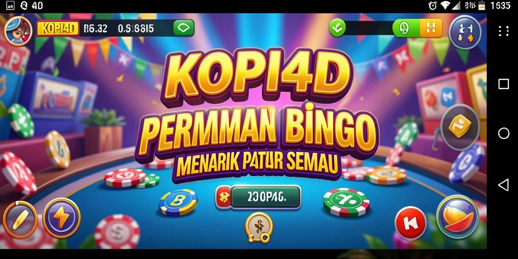 Tampilan gameplay KOPI4D yang seru dan interaktif saat bermain Bingo.