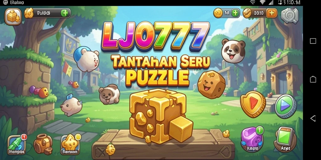 Tampilan gameplay LJO777 yang menantang dalam mode Puzzle.