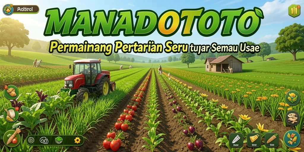Tampilan gameplay MANADOTOTO yang menarik dengan aktivitas pertanian seru.