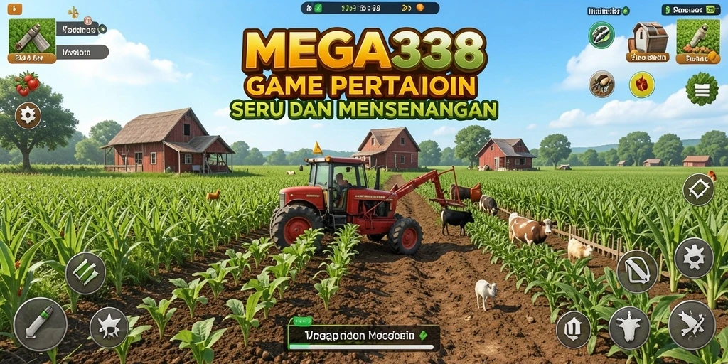 Tampilan menarik dari gameplay MEGA338 yang menawarkan keseruan bertani.