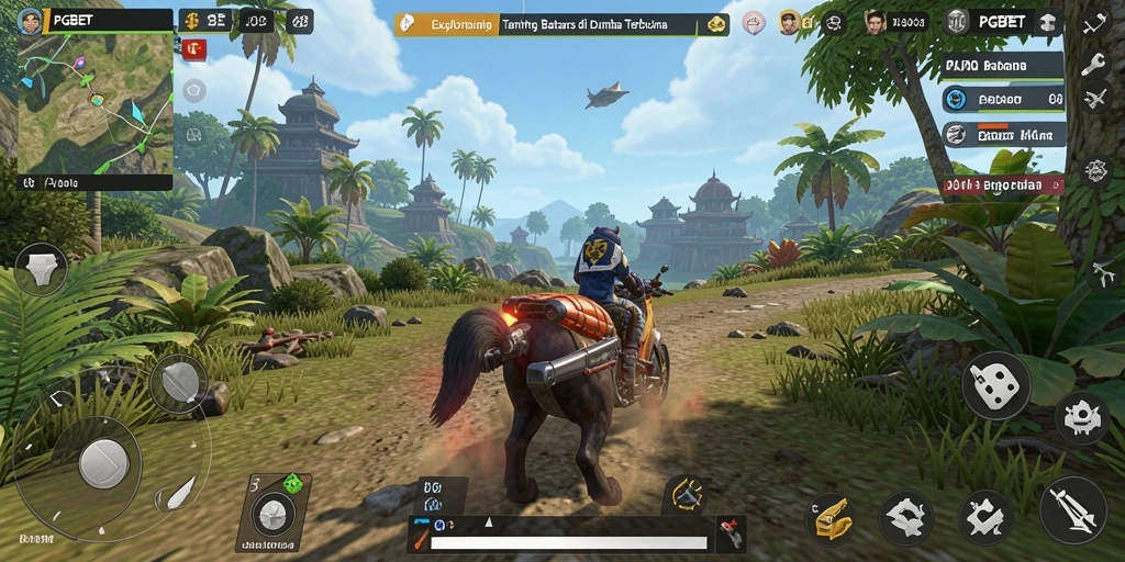 Tampilan gameplay PGBET dengan eksplorasi dunia terbuka yang menakjubkan.