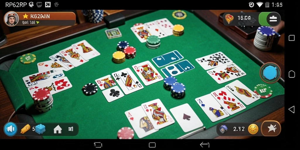 Gameplay seru RP62RP saat bermain Gaple dengan teman.
