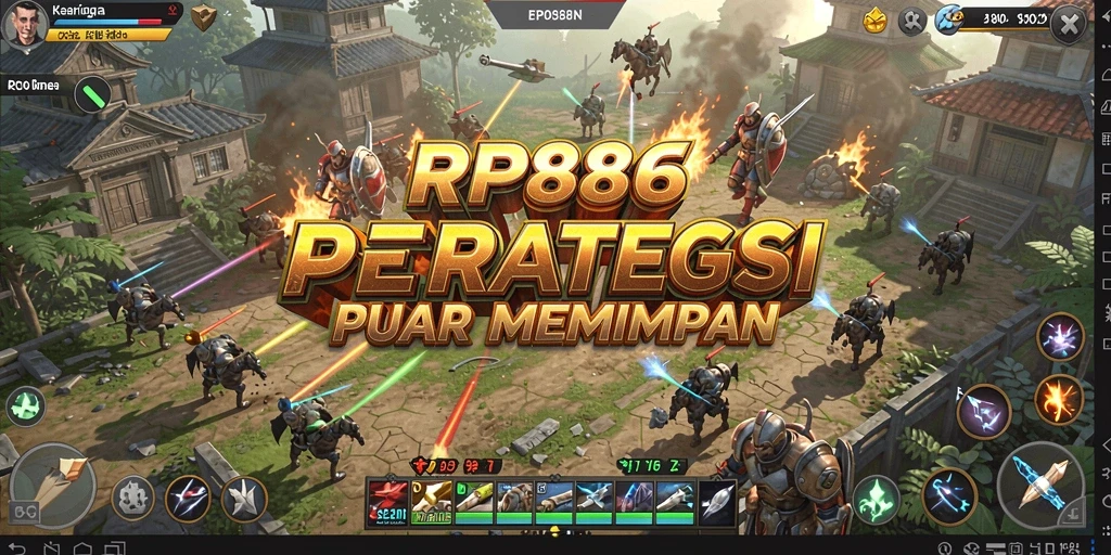 Gameplay strategis intens dengan pertempuran seru RP886.