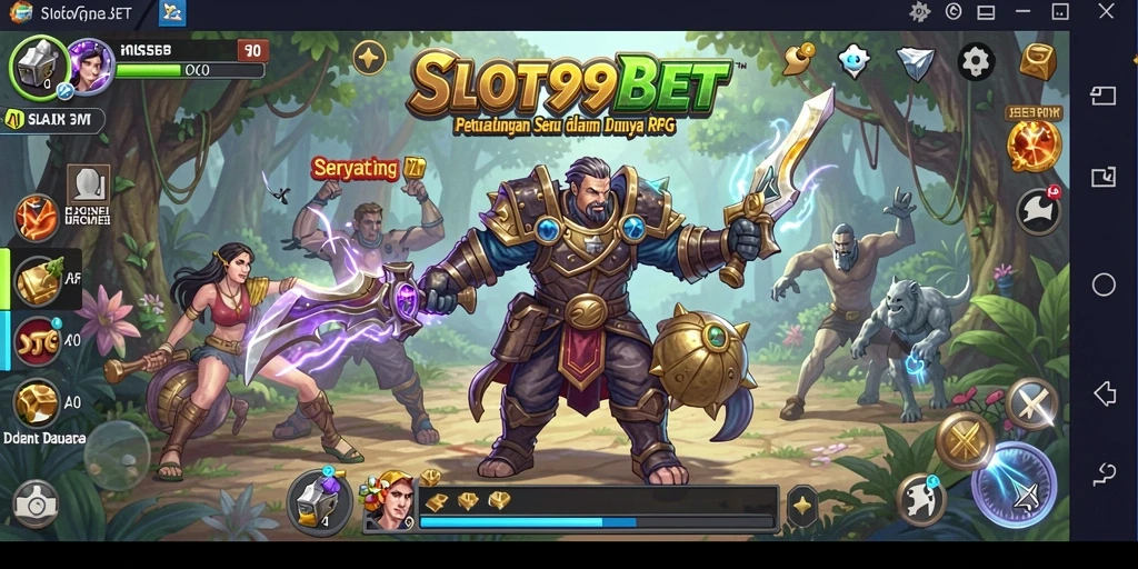Tampilan gameplay seru di dunia RPG SLOT99BET.