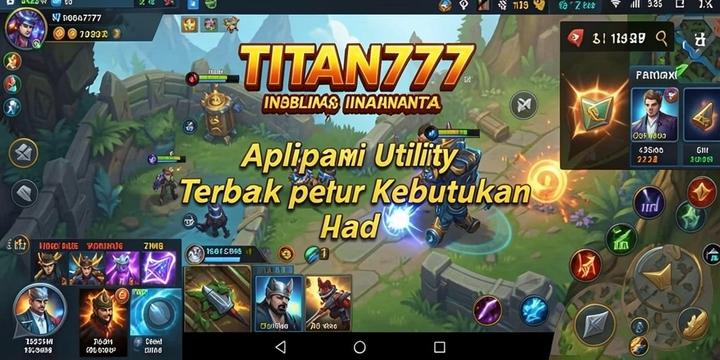 Screenshot tampilan utama TITAN777 yang menampilkan fitur Utility.